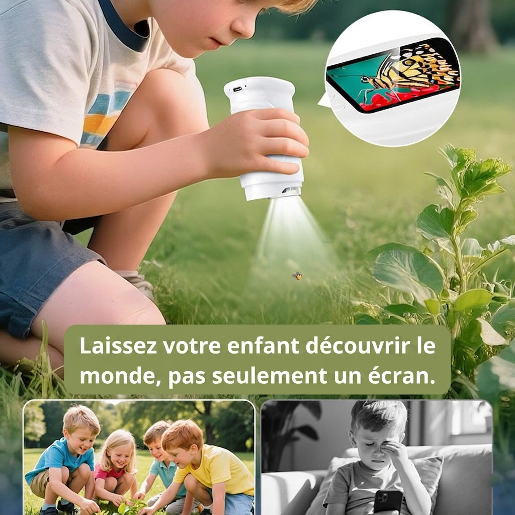 CurioScope™ – Microscope d’Aventure Portable pour Enfants