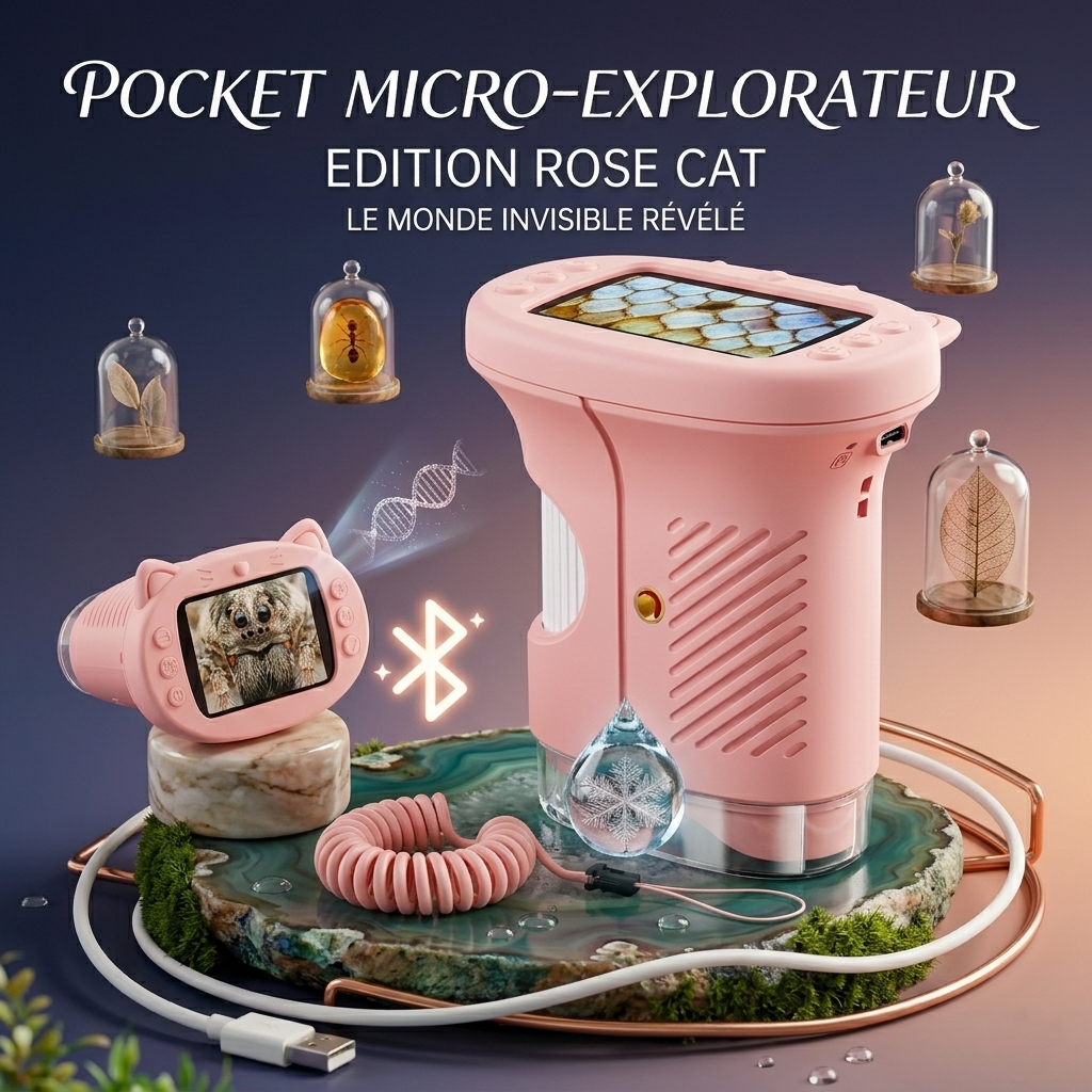 CurioScope™ – Microscope d’Aventure Portable pour Enfants