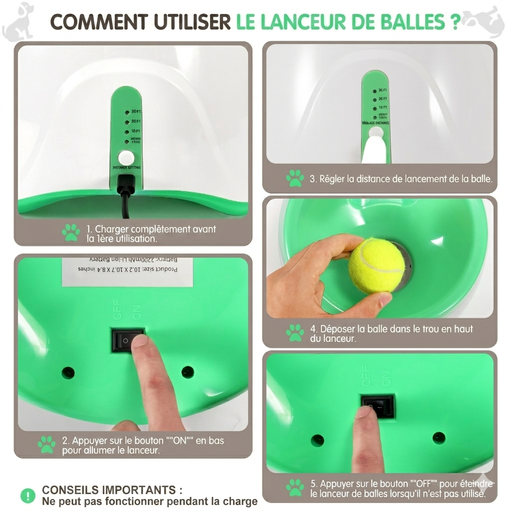 Pokie-Le Lanceur Automatique de Balles pour Chien