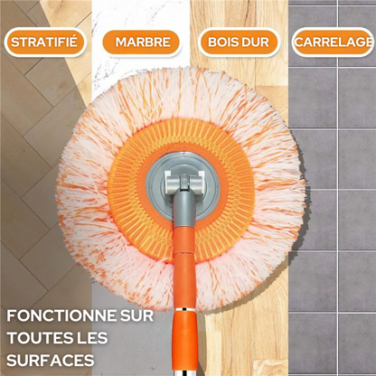 Vadrouille de nettoyage 360 ° Rotatif Réglable