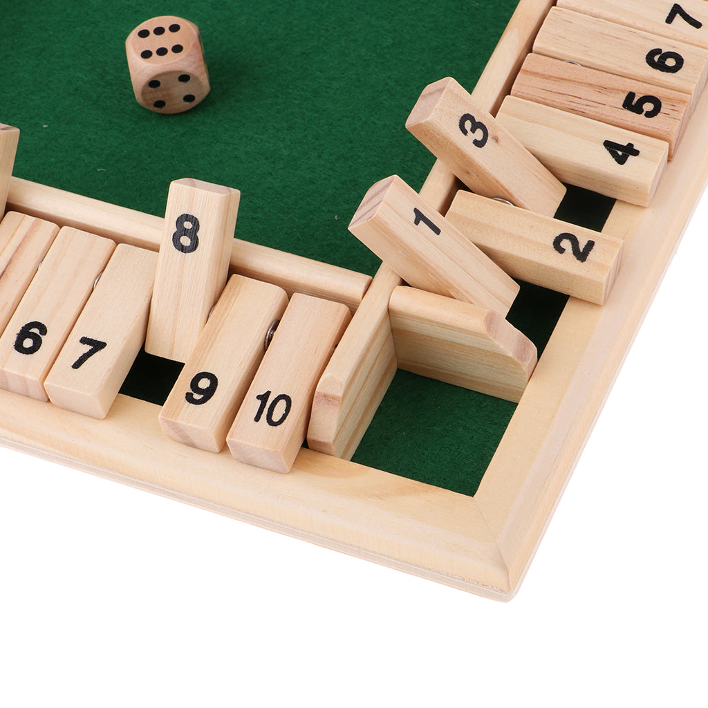 Shut the box double - Jeux de dés - Fermez la boîte - jeu classique Shut the box double - Jeux de dés - Fermez la boîte - jeu classique