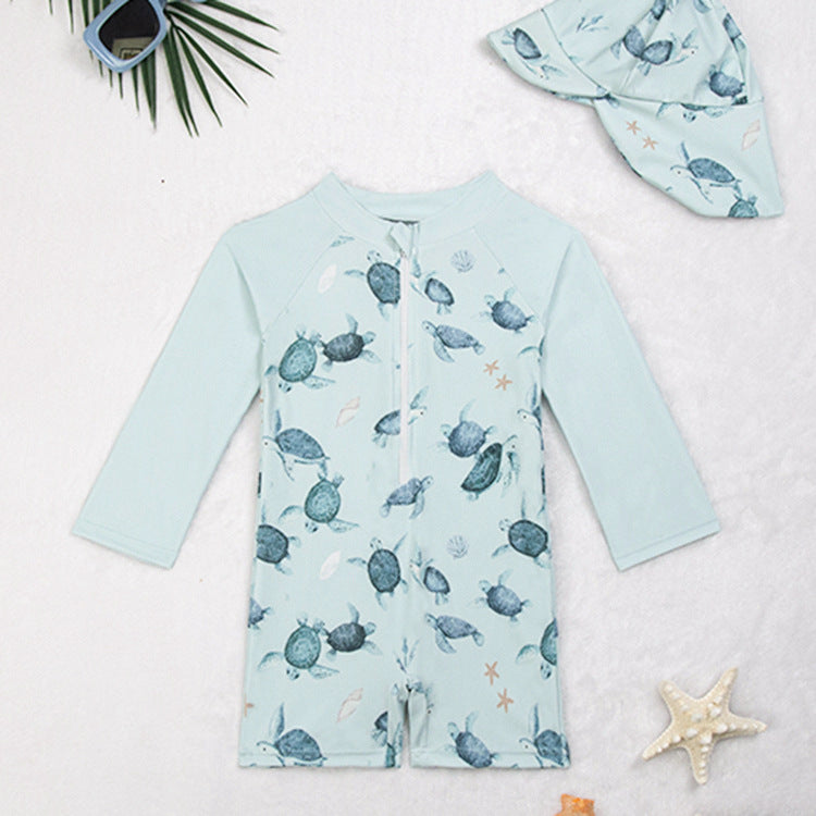 PetitMarée Soléo™ | Ensemble de baignade couvrant avec bonnet