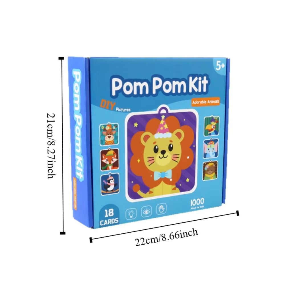 PomCréa™ — Kit Créatif 3D en Pompons