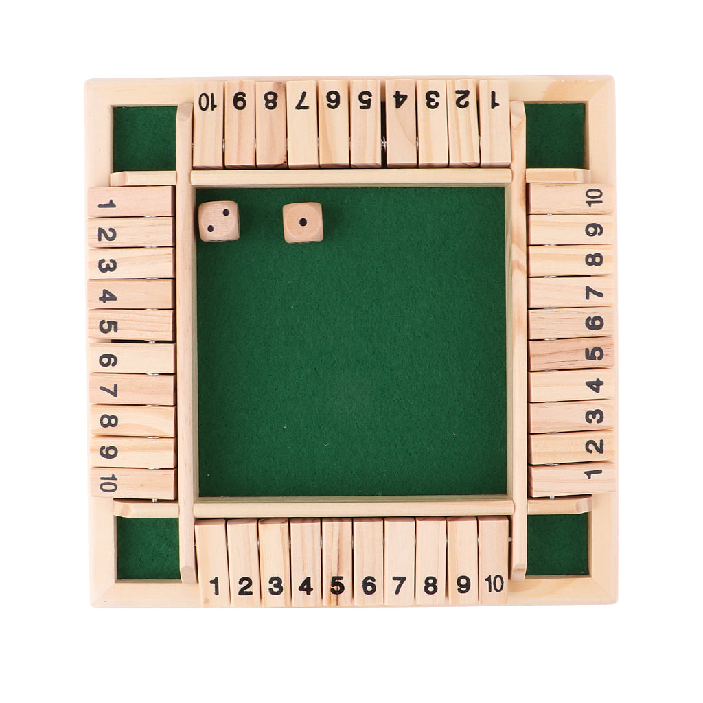 Jeu de dés Shut The Box FYDUN - 6 joueurs en bois - Règles simples et Jeu de dés Shut The Box FYDUN - 6 joueurs en bois - Règles simples et