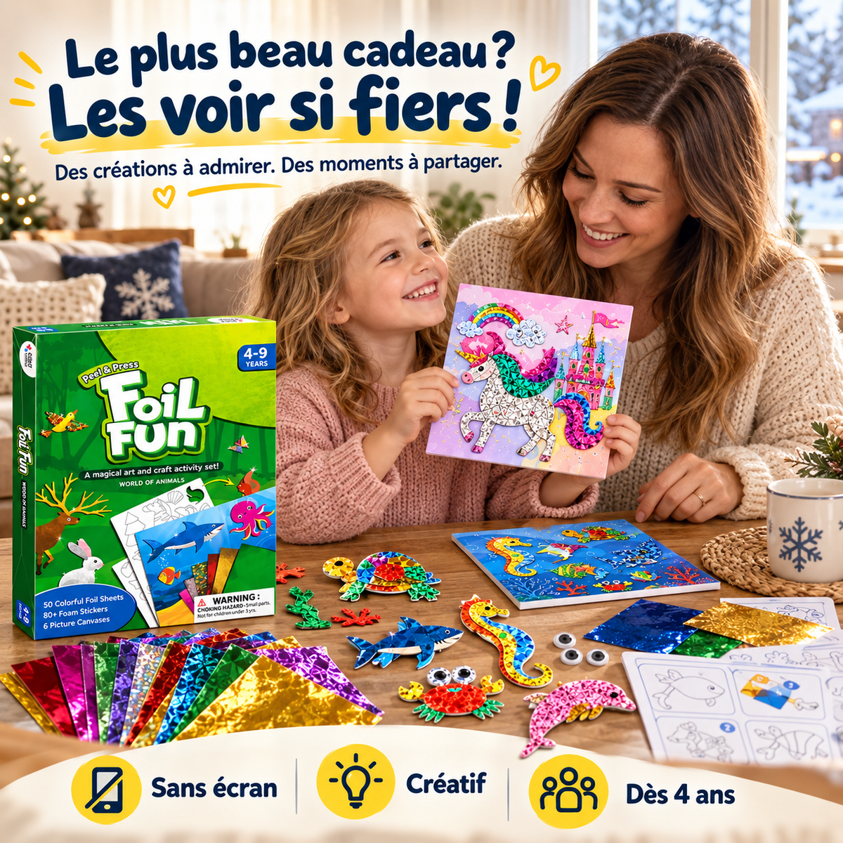 Ludilumi™ | Kit créatif Animaux scintillants – Sans écran, dès 4 ans