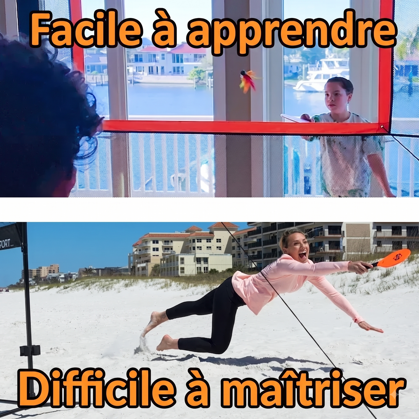 RalliGo™ — Jeu de Raquettes avec Filet | Intérieur & Extérieur