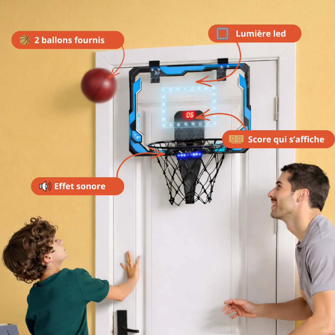 HoopFun™ – Mini Panier de Basketball Interactif pour Enfants