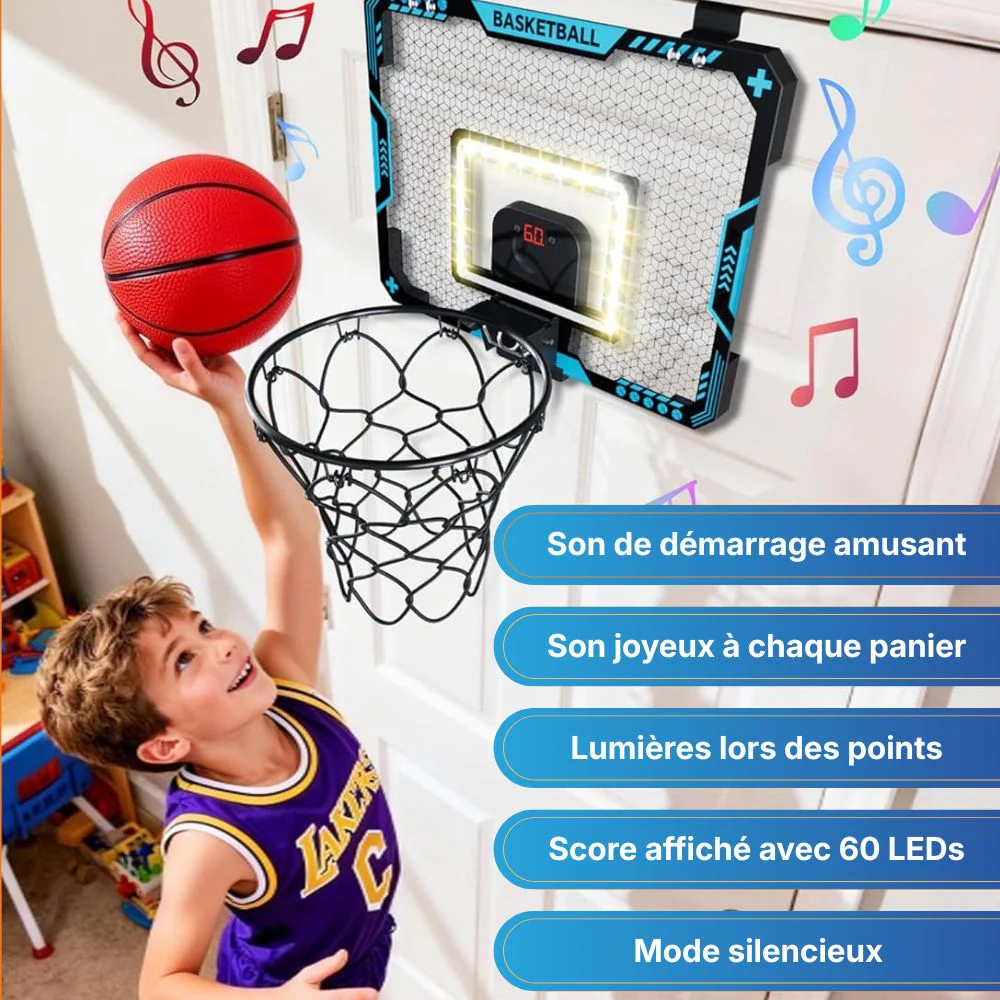 HoopFun™ – Mini Panier de Basketball Interactif pour Enfants