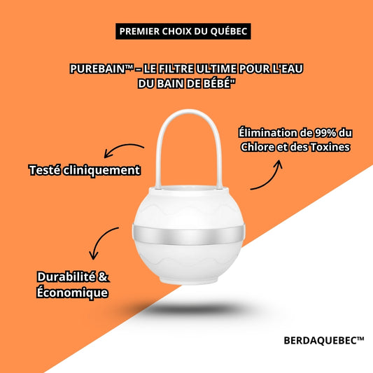PureBain™ – Le Filtre Ultime pour L'Eau du Bain de Bébé