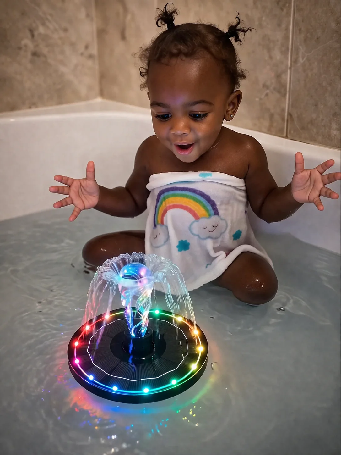 PetitSplash — Lumières LED & Jets Doux pour le Bain