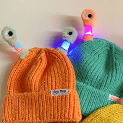 🔥 Bonnet en tricot mignon lumineux pour parent et enfant 🔥
