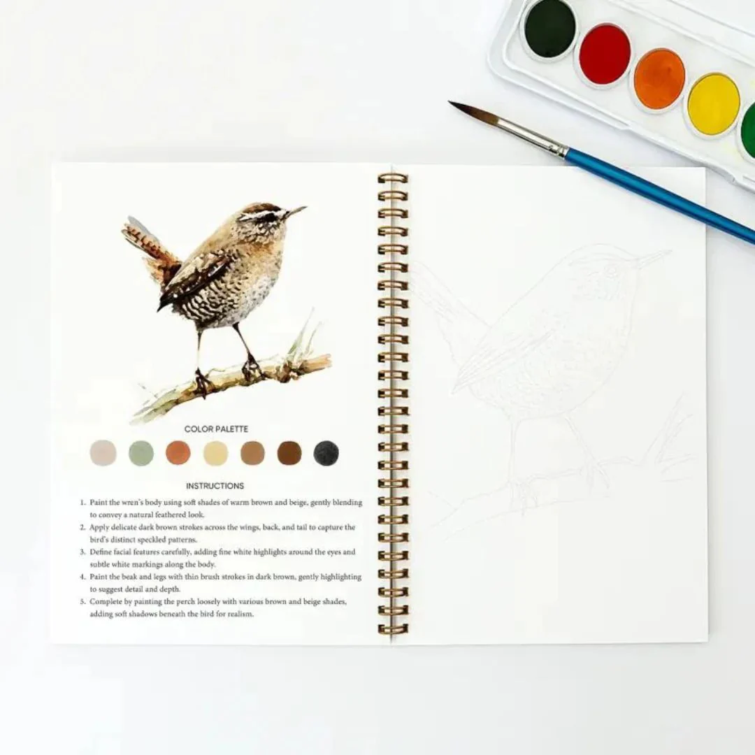 Carnet Aquarelle Créatif – Peignez facilement, même débutant