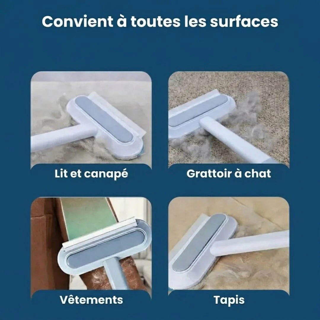 PoilsMax ™ – Racleur Anti-Poils 3-en-1 pour Animaux