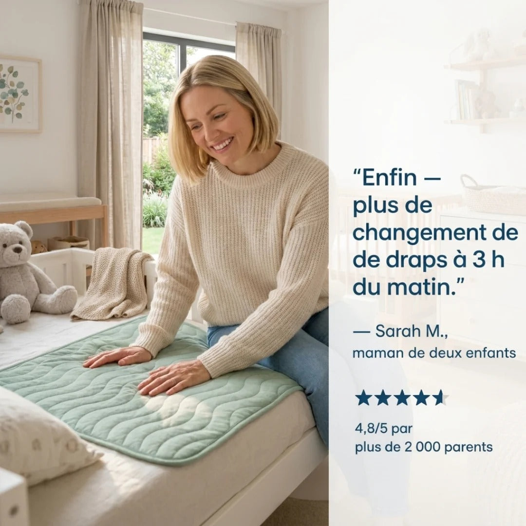 NuitProtect™ — Protection de lit lavable ultra absorbante