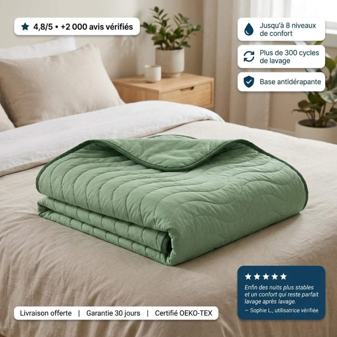 NuitProtect™ — Protection de lit lavable ultra absorbante
