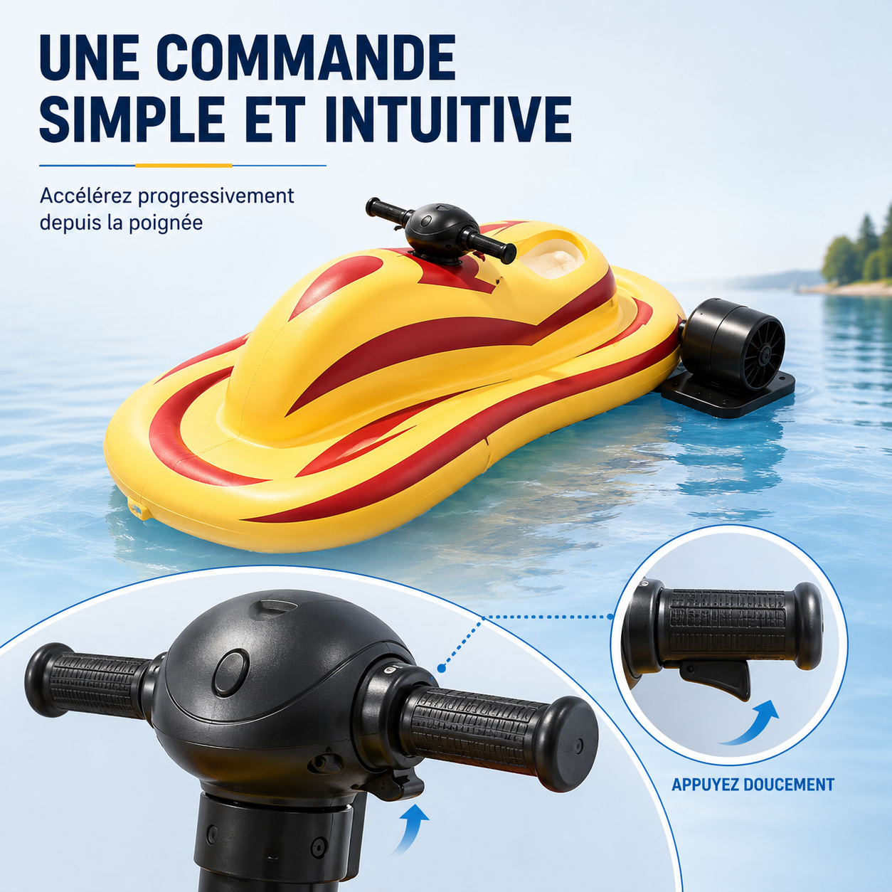 AquaBoréal Glisséo™ — Scooter aquatique gonflable électrique