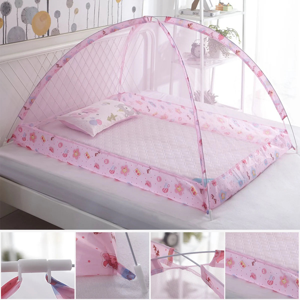 Moustiquaire SoftShield Pro™ — Protection Ultra-Douce pour Lit de Bébé