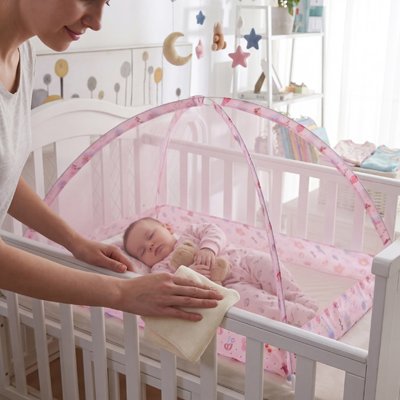 Moustiquaire SoftShield Pro™ — Protection Ultra-Douce pour Lit de Bébé