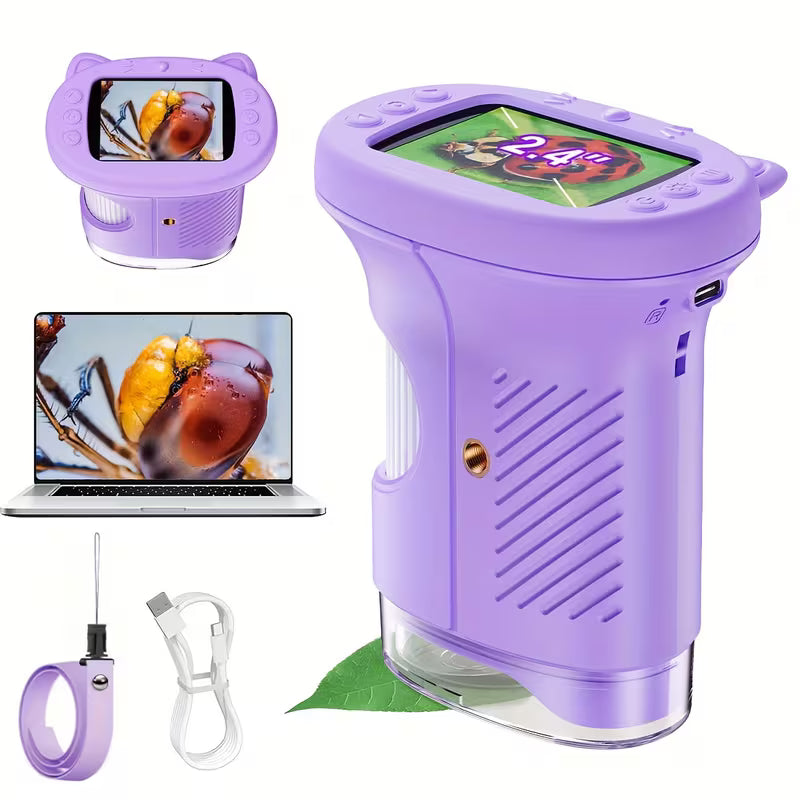CurioScope™ – Microscope d’Aventure Portable pour Enfants