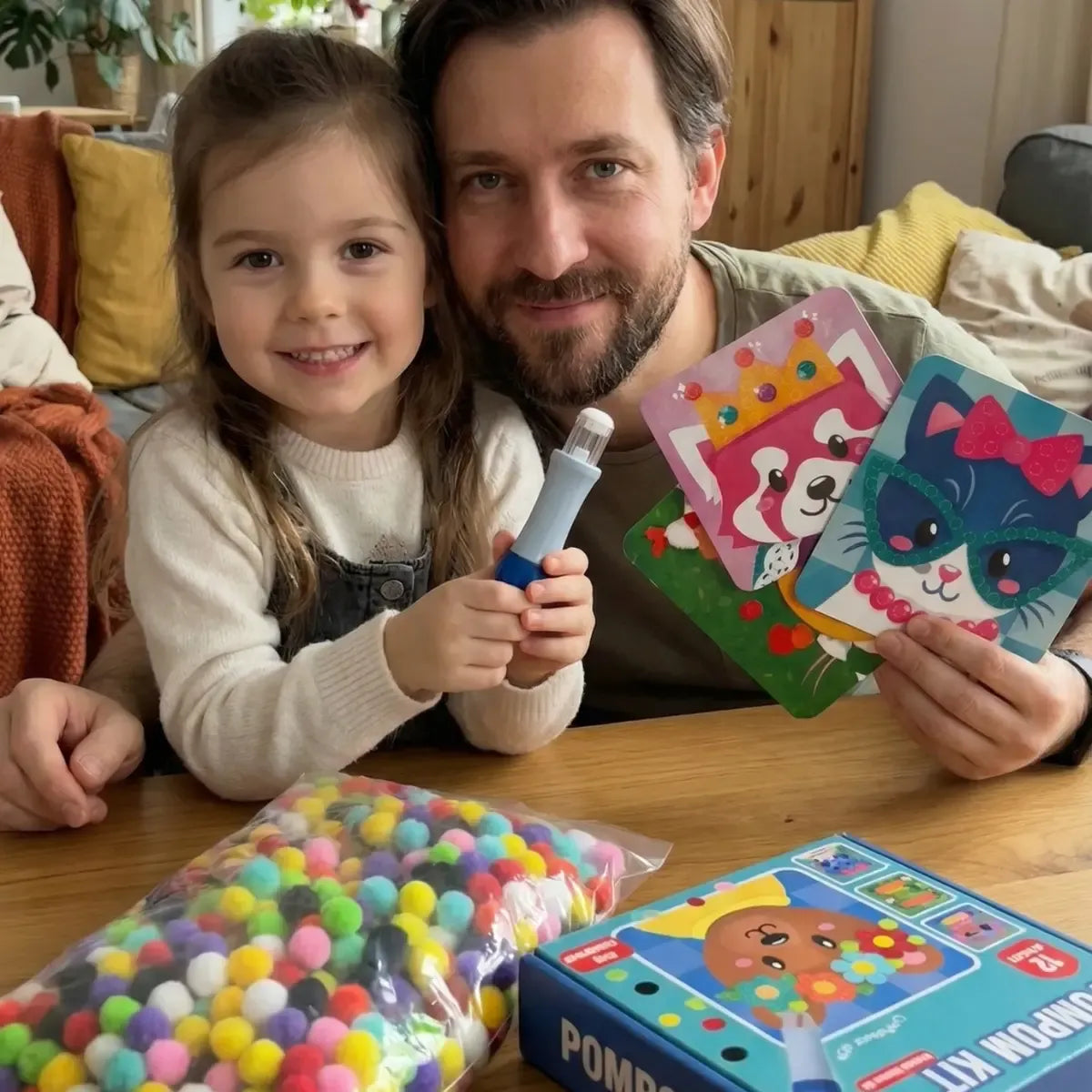PomCréa™ — Kit Créatif 3D en Pompons