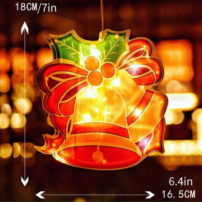 Lumières de Noël suspendues