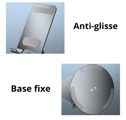 Mini support de téléphone pliant de bureau, rotation à 360°