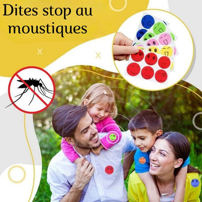 Patchs Anti-Moustiques - Formule Naturelle Pour les enfants et les adultes