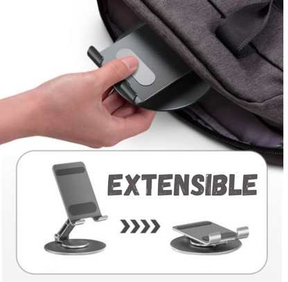 Mini support de téléphone pliant de bureau, rotation à 360°
