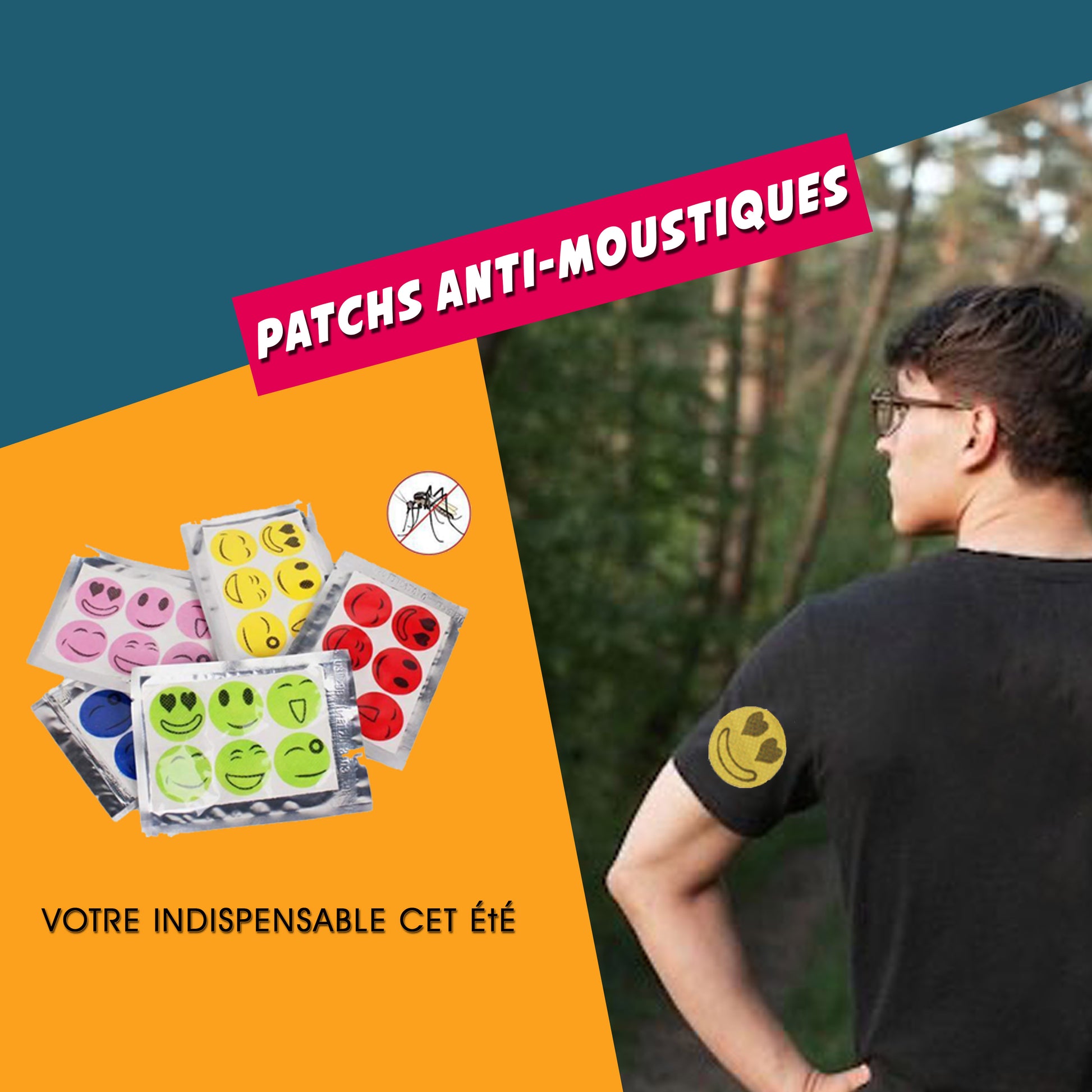 PATCHS ANTI-MOUSTIQUES NATURELS SQUITOS - FrenchFlair