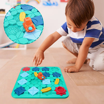 Labyrinthe de route Montessori pour enfants