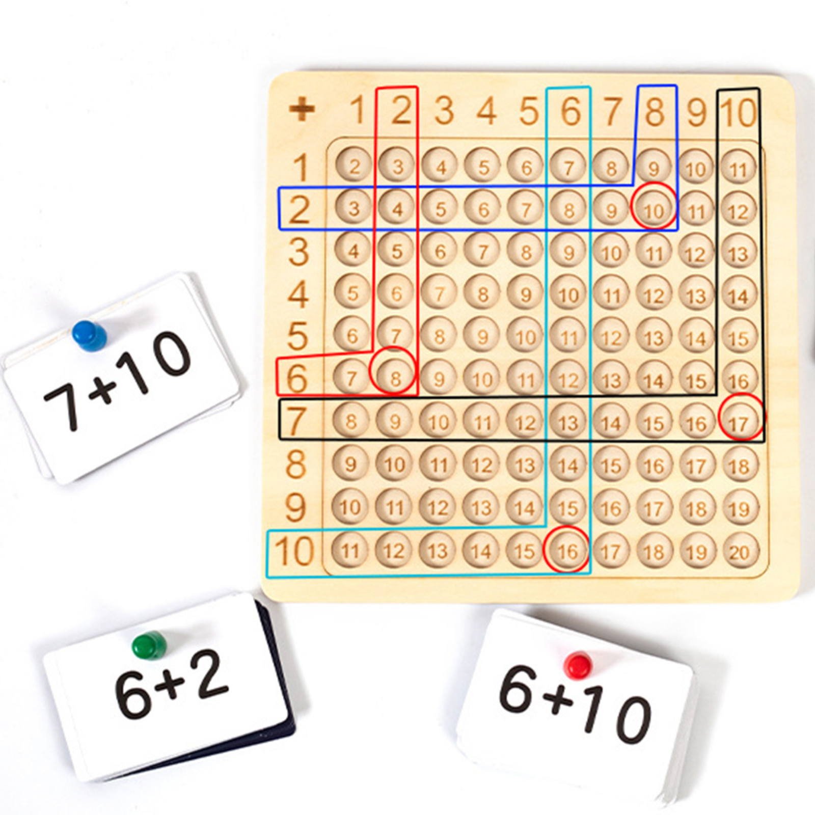 Divers jeux de société en bois de multiplication Montessori