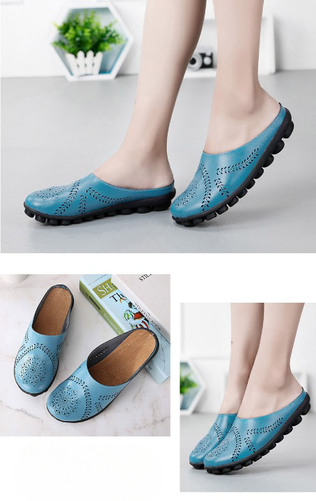 PANTOUFLES EN CUIR VÉRITABLE ULTRA CONFORTABLES