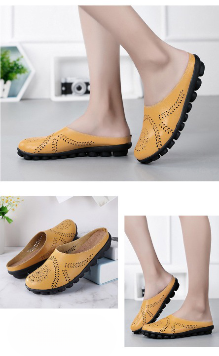 PANTOUFLES EN CUIR VÉRITABLE ULTRA CONFORTABLES