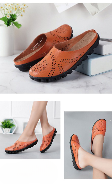 PANTOUFLES EN CUIR VÉRITABLE ULTRA CONFORTABLES